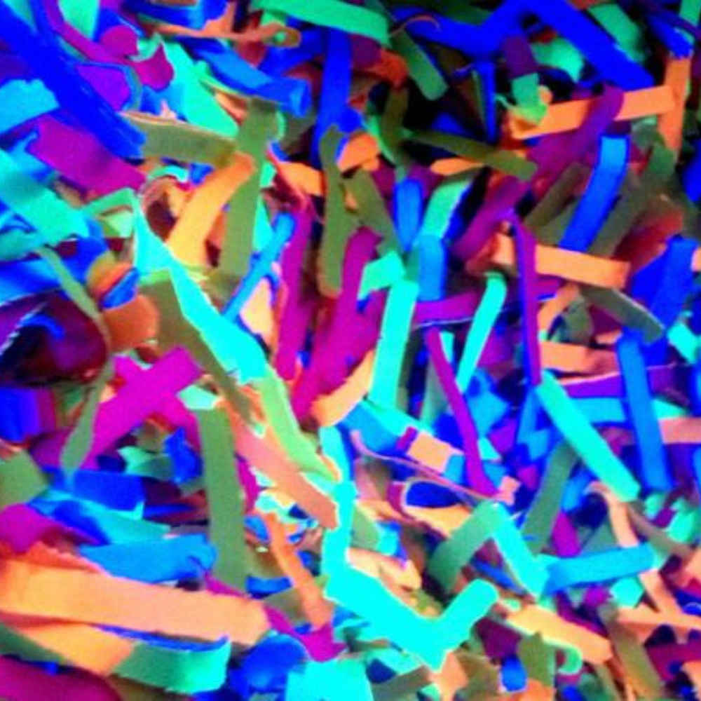 BLACKLIGHT CONFETTI - 8oz - Multicolor - PLUR Rave